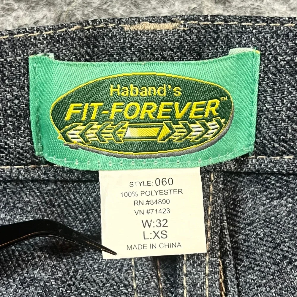 Haband‎ Fit-Forever Casual Pants Trousers Mens 32 Gray Classic Dadcore Durable